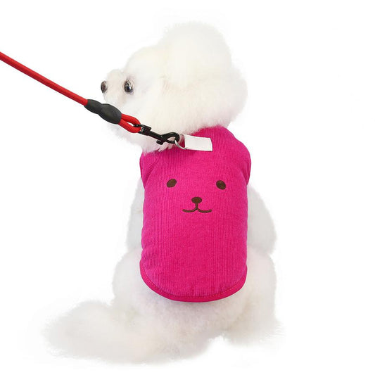 JMT-159114 Cotton Vest for Dogs with Bear Embroidery ¨C Available in Multiple Colors and Sizes