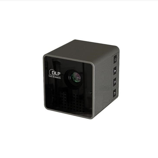 KTX-817683 Portable Wireless Mini DLP Projector with Built-in WiFi, Miracast, Airplay, and Rechargeable Battery