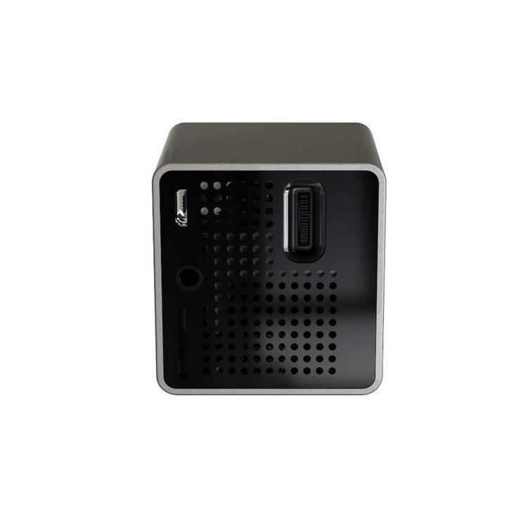 KTX-817683 Portable Wireless Mini DLP Projector with Built-in WiFi, Miracast, Airplay, and Rechargeable Battery