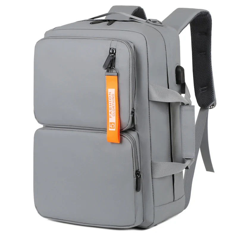 KTX-116435 Large Capacity Waterproof Business Backpack for 17-Inch Laptops with USB Port - Durable Nylon Design