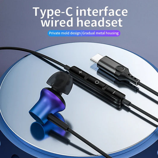 KTX-551251 USB-C In-Ear Headphones with Microphone and Handsfree Function