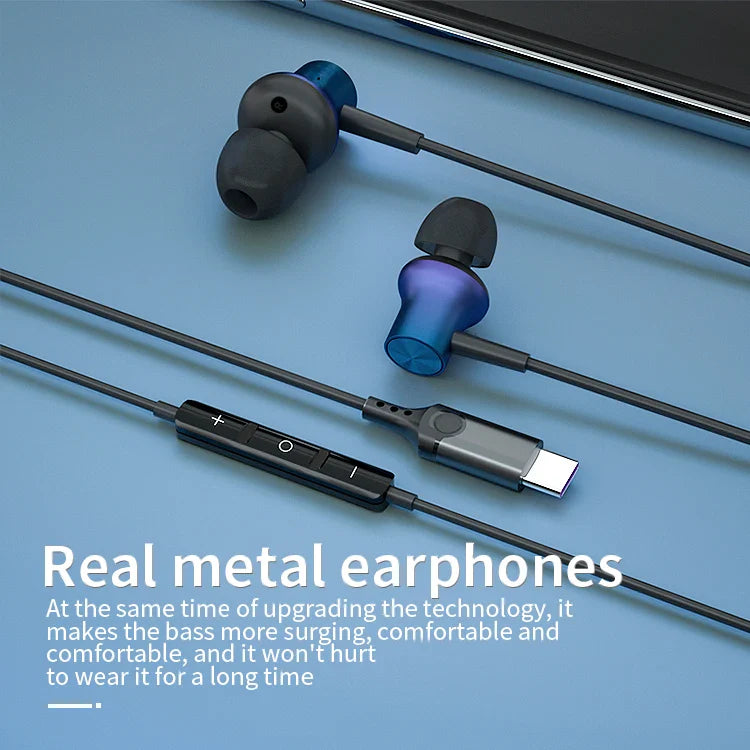 KTX-551251 USB-C In-Ear Headphones with Microphone and Handsfree Function