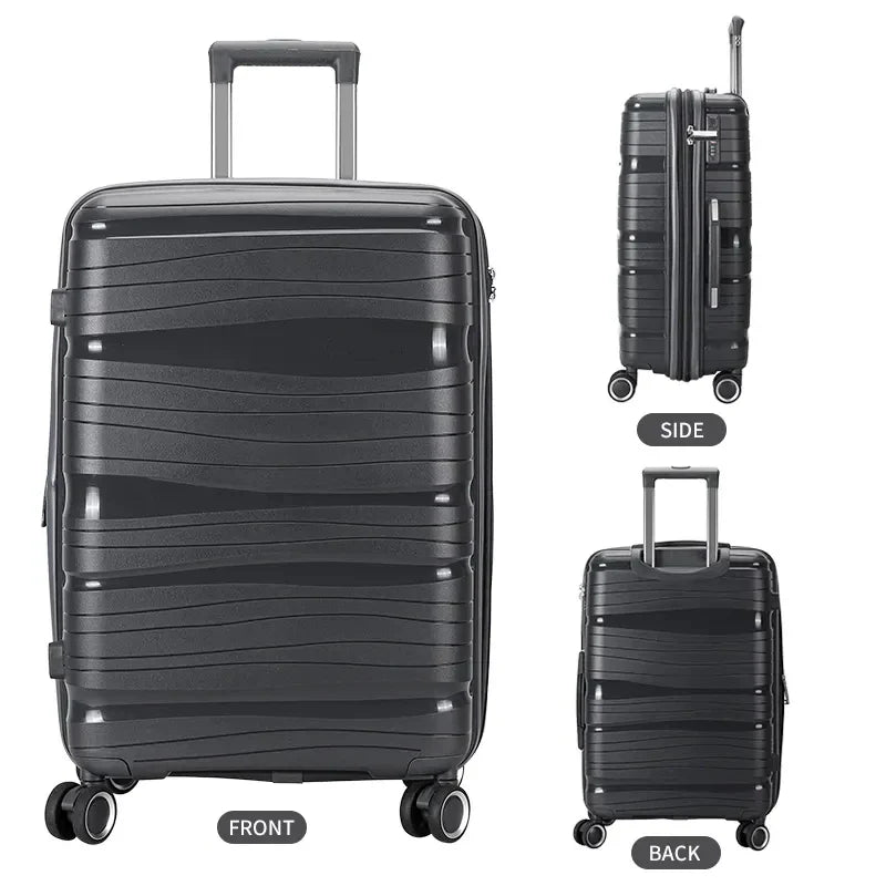 KTX-391251 Waterproof Expandable Suitcase Luggage with Four Spinner Wheels - Available in 20, 24, and 28 Inches