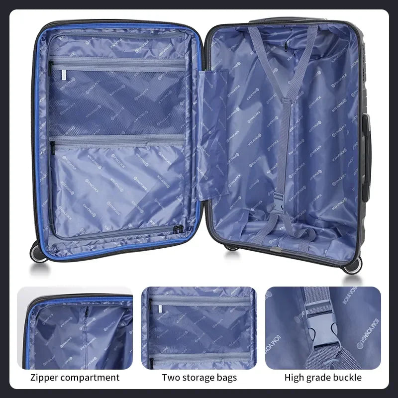 KTX-391251 Waterproof Expandable Suitcase Luggage with Four Spinner Wheels - Available in 20, 24, and 28 Inches
