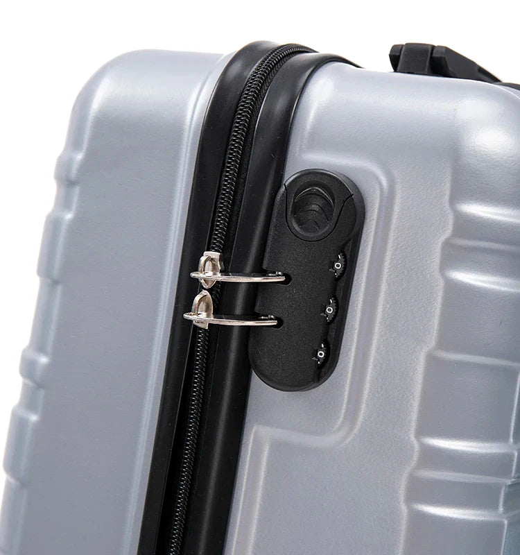 KTX-964115 ABS Hard Shell Trolley Suitcase Set - 20/24/28 Inch, Spacious Travel Luggage Collection