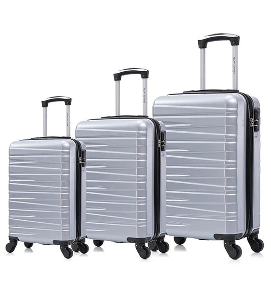 KTX-964115 ABS Hard Shell Trolley Suitcase Set - 20/24/28 Inch, Spacious Travel Luggage Collection
