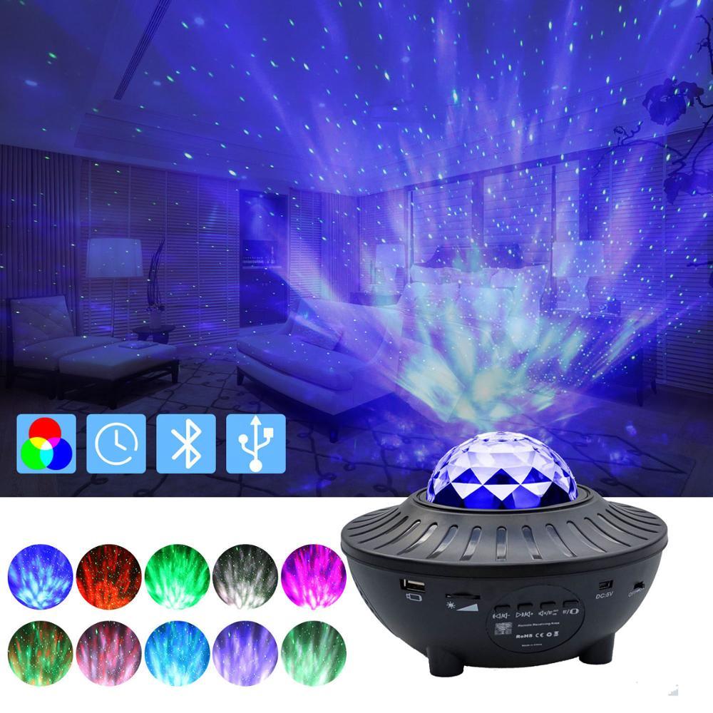 KTX-782611 Starry Sky Bluetooth Music Projector Light with Remote Control and USB Power Supply