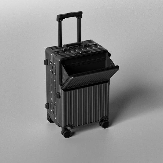 KTX-274835 Lightweight Unisex Retractable Spinner Luggage with Durable Aluminium Frame and TSA Lock for Travel