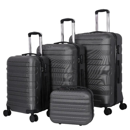 KTX-142611 Spacious ABS Trolley Luggage Set - 20, 24, and 28 Inch Expandable Suitcases for Travel