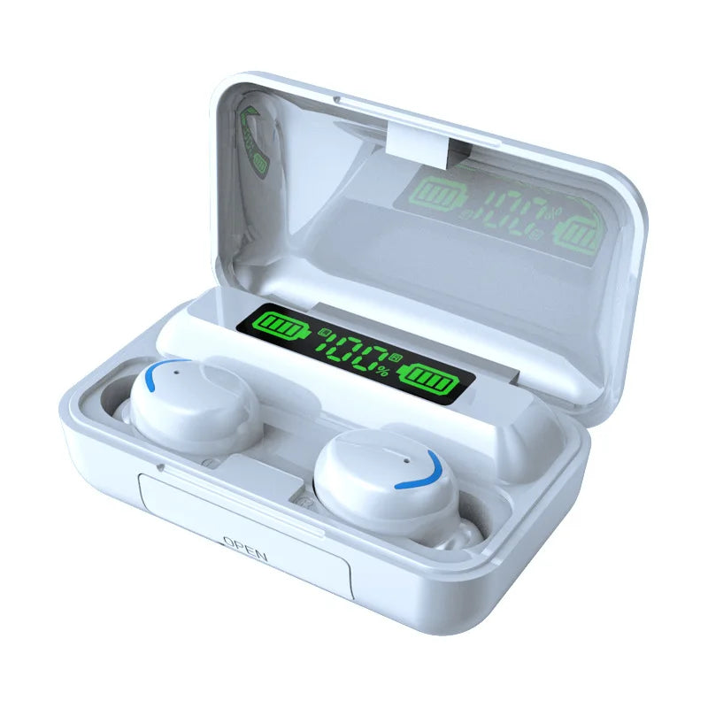 KTX-028115 F9-5 Wireless Earbuds with 9D Stereo Sound, Waterproof Design, and Bluetooth 5.0 Connectivity