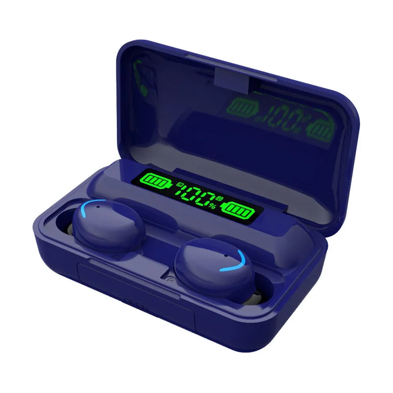 KTX-028115 F9-5 Wireless Earbuds with 9D Stereo Sound, Waterproof Design, and Bluetooth 5.0 Connectivity
