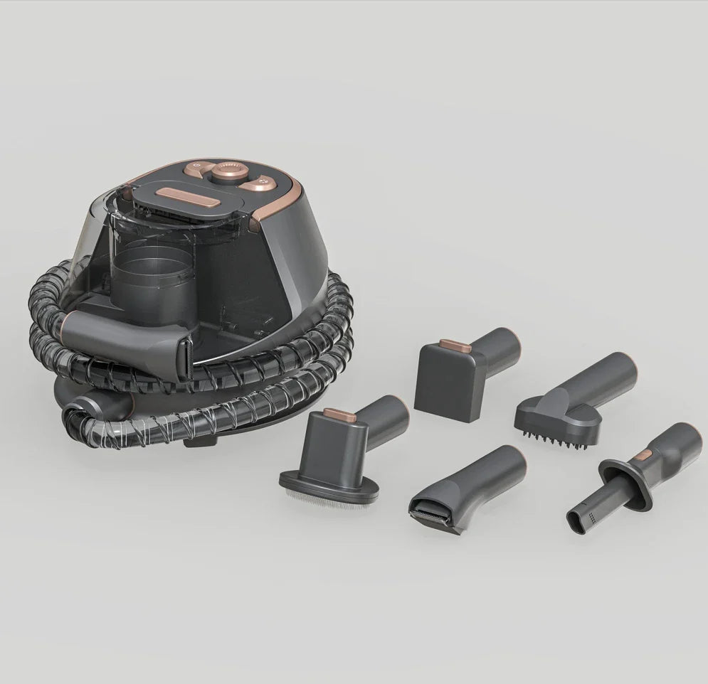 KTX-461587 6 in 1 Dog Grooming Tools Kit with Blower and Pet Vacuum Function