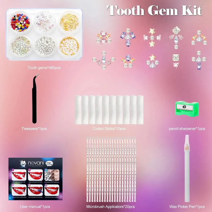 JMT-173514 Crystal Diamond Tooth Gem Kit for Stunning Smile Enhancement