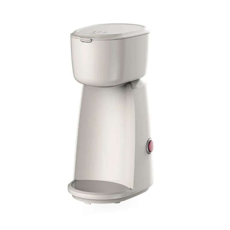 KTX-342867 Single Cup Drip Coffee Maker - Electric Stainless Steel Semi-Automatic Design