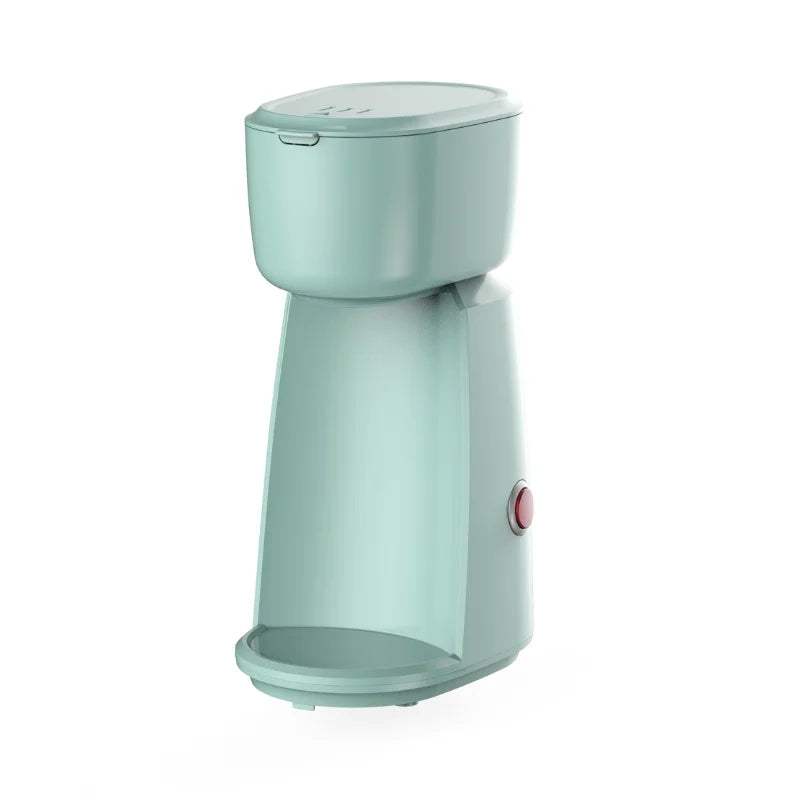 KTX-342867 Single Cup Drip Coffee Maker - Electric Stainless Steel Semi-Automatic Design