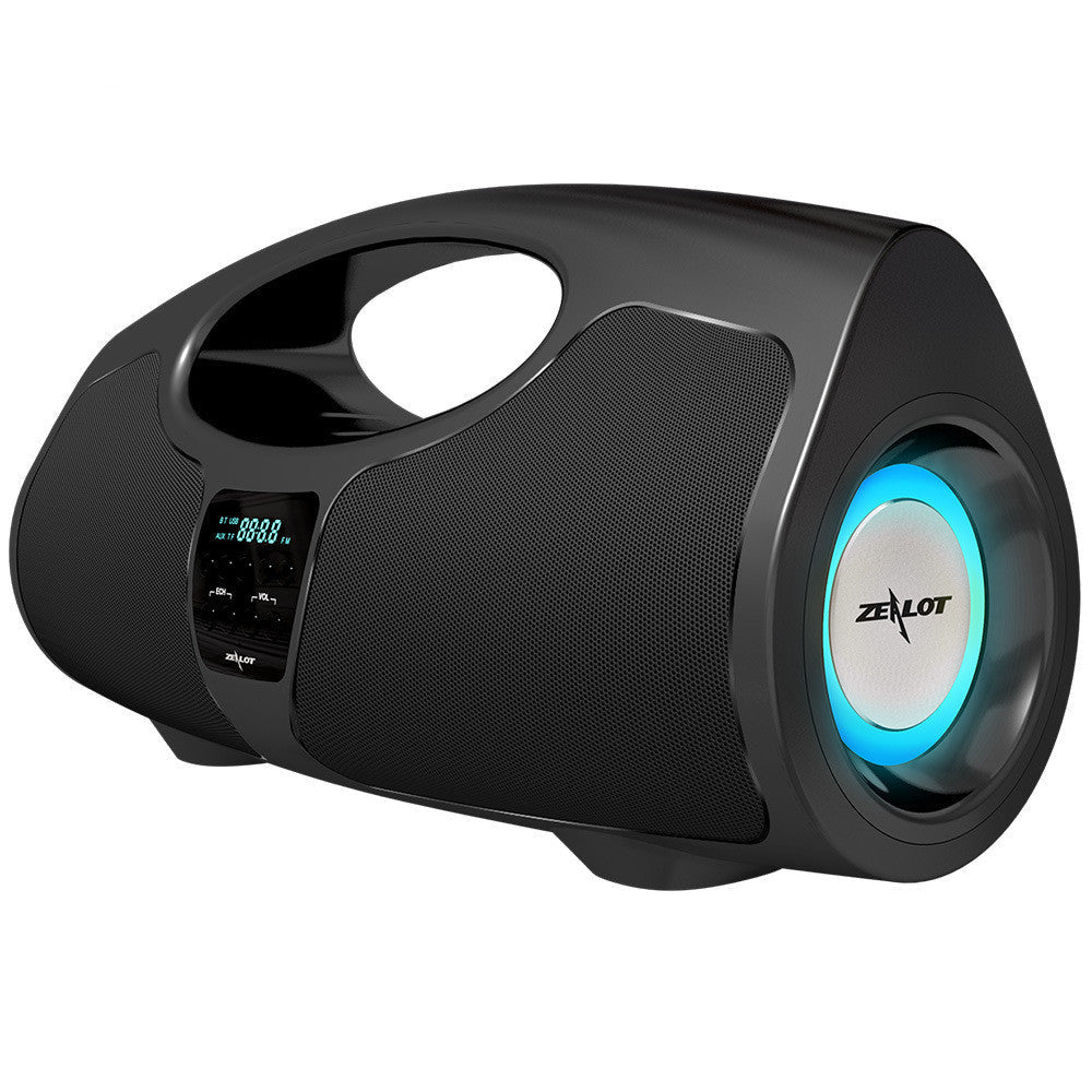 KTX-086227 Portable Bluetooth Speaker with Microphone - Black, 32GB Storage, USB Powered, 10m Range