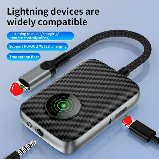 KTX-769171 27W Fast Charge Adapter with Lightning and 3.5mm Headphone Jack Compatibility