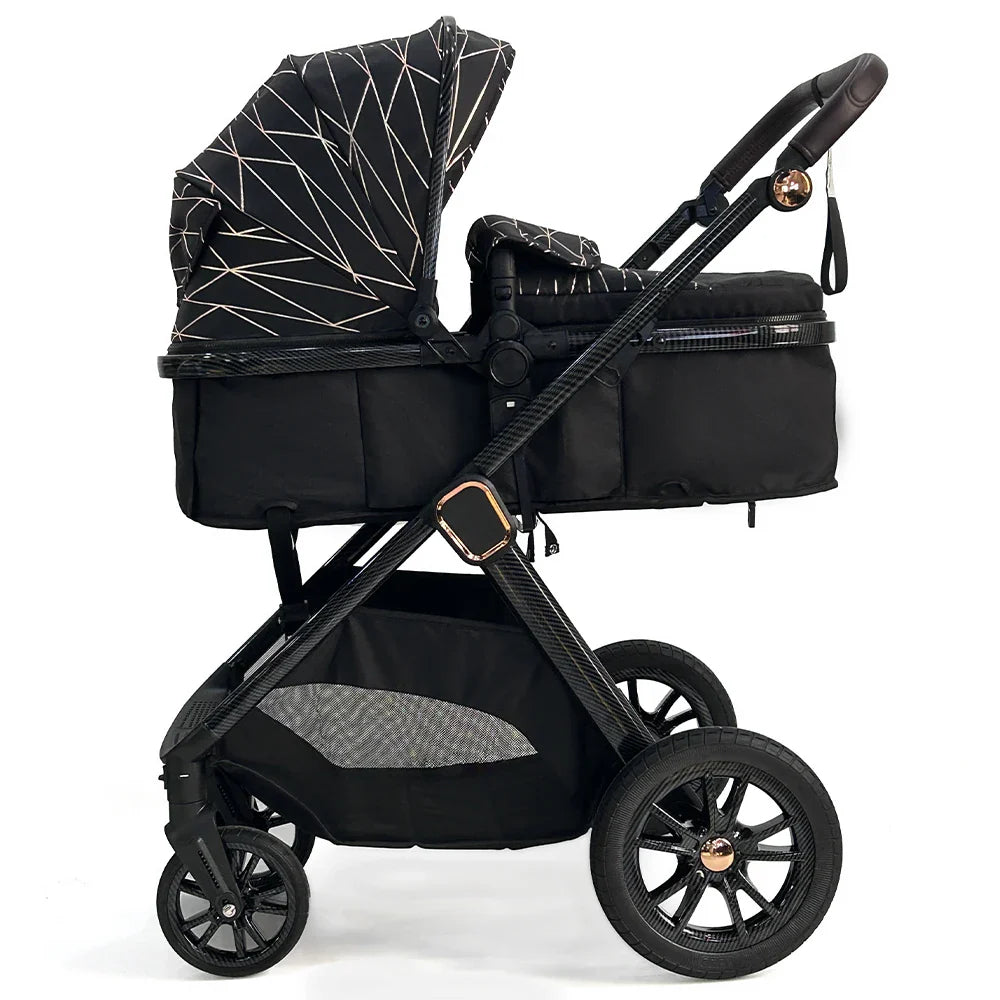 KTX-697171 3 in 1 Baby Stroller Pram with Car Seat - Luxury Lightweight Pushchair for Infants and Toddlers