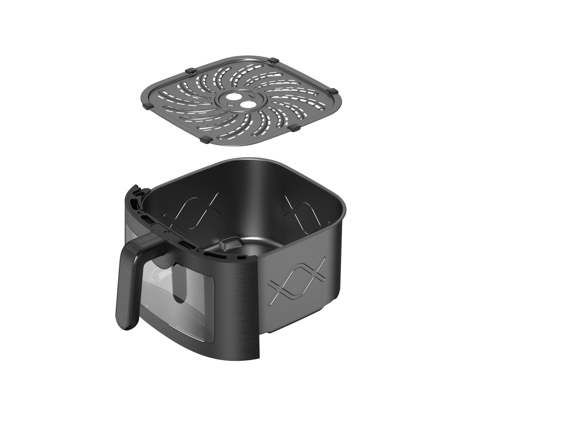 KTX-992467 8L Digital Window Air Fryer with WiFi - Oil-Free Cooking and Mini Rack Design