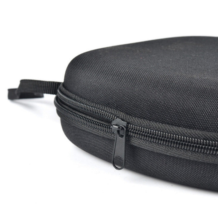 KTX-536275 Large EVA Earphone Storage Bag - Durable, Scratch Resistant, Anti-Fall and Compression Design - Black, 23*20*6.5 cm