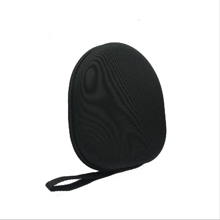 KTX-536275 Large EVA Earphone Storage Bag - Durable, Scratch Resistant, Anti-Fall and Compression Design - Black, 23*20*6.5 cm
