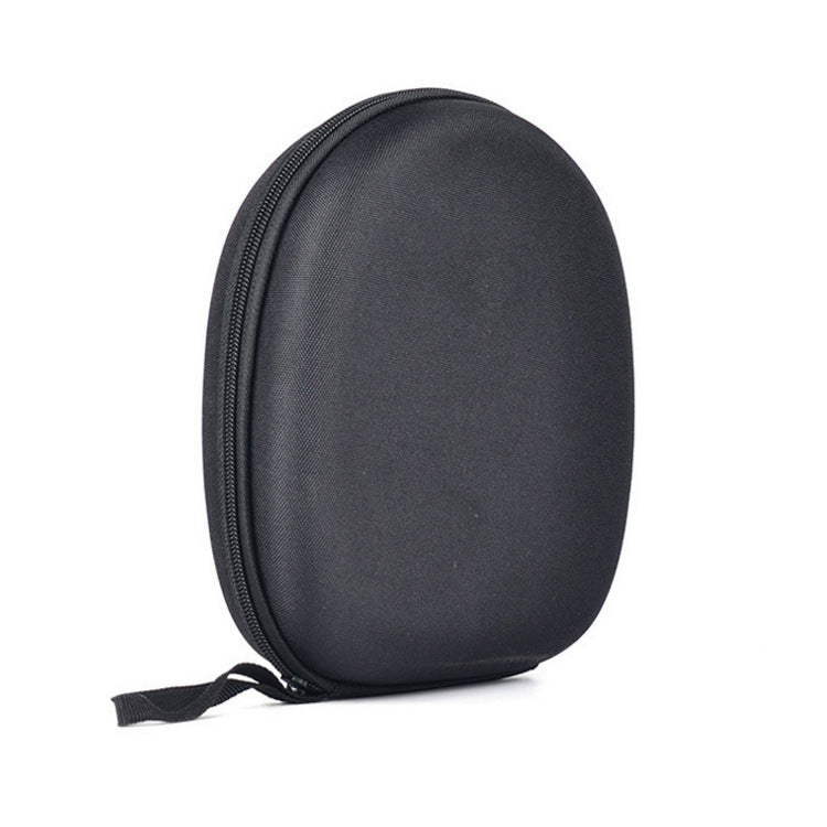 KTX-536275 Large EVA Earphone Storage Bag - Durable, Scratch Resistant, Anti-Fall and Compression Design - Black, 23*20*6.5 cm