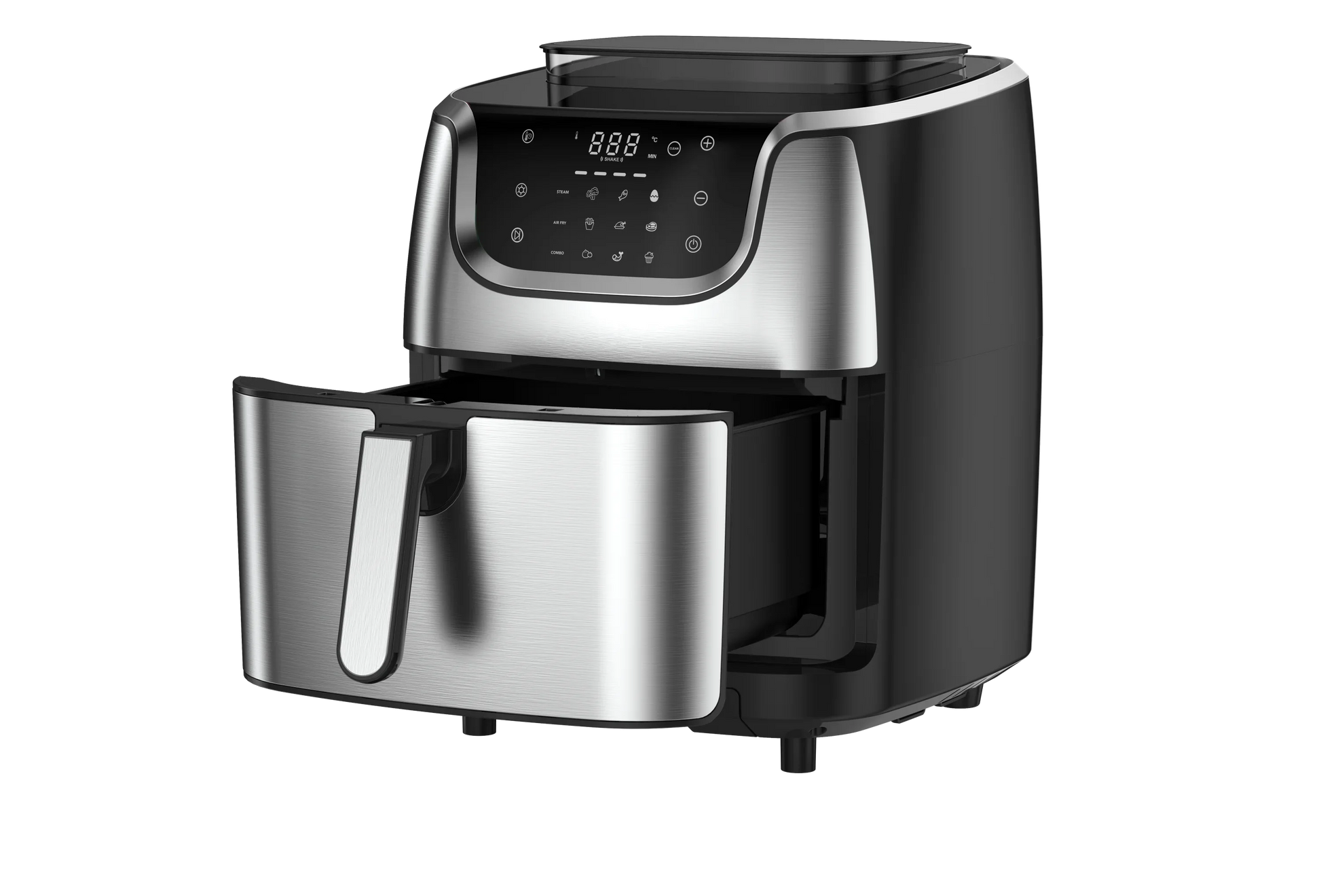 KTX-368723 6.5L Air Fryer with Double Stacking Capability - Oil-Free Cooking Appliance for Smart Home Use
