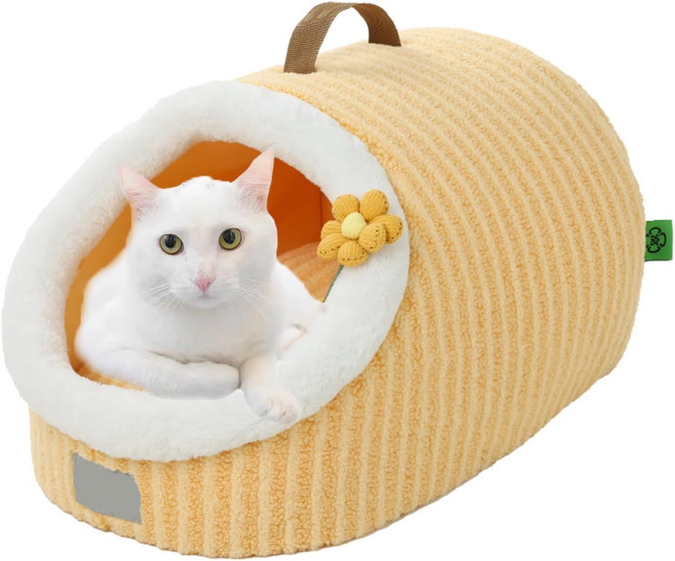 JMT-186954 Cozy Soft Cat Bed Cave with Removable Washable Pillow for Indoor Cats and Small Pets