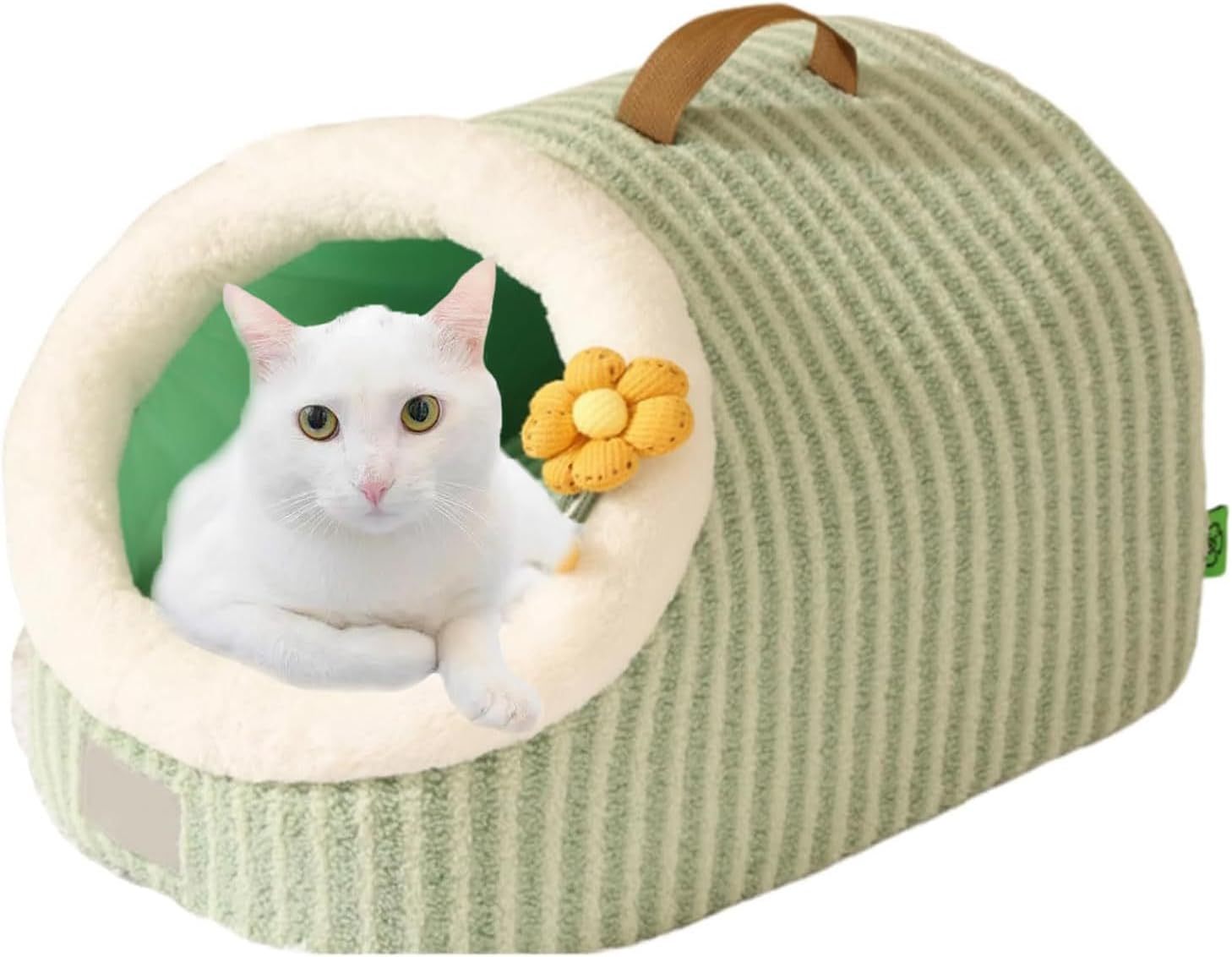 JMT-186954 Cozy Soft Cat Bed Cave with Removable Washable Pillow for Indoor Cats and Small Pets