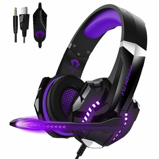 KTX-838739 Wired Gaming Headset with Microphone, 50mm Speakers, USB Connection, Comfortable Design, 3m Braided Cable