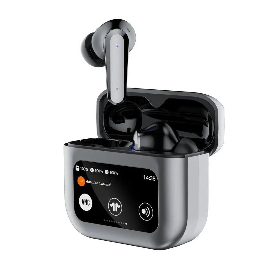 KTX-919763 Q30 Smart In-Ear Headset with LCD Screen, Binaural Noise Reduction, and Long Battery Life