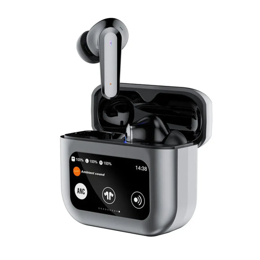 KTX-919763 Q30 Smart In-Ear Headset with LCD Screen, Binaural Noise Reduction, and Long Battery Life