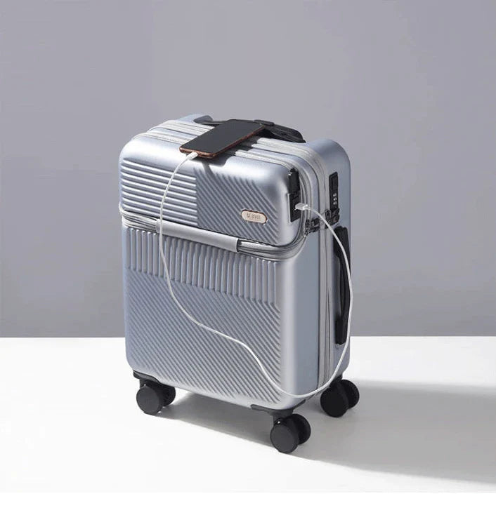 KTX-242067 Stylish Multifunctional Carry-On Business Luggage Suitcase for Travel