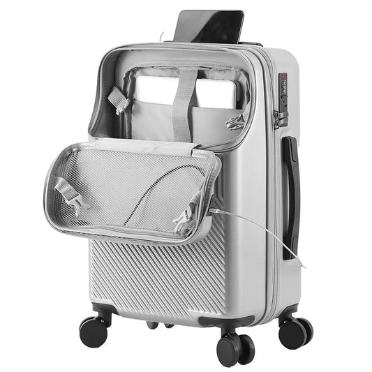 KTX-242067 Stylish Multifunctional Carry-On Business Luggage Suitcase for Travel