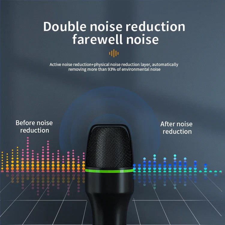 KTX-243731 USB Condenser Microphone for Live Recording with Tripod and Noise Reduction