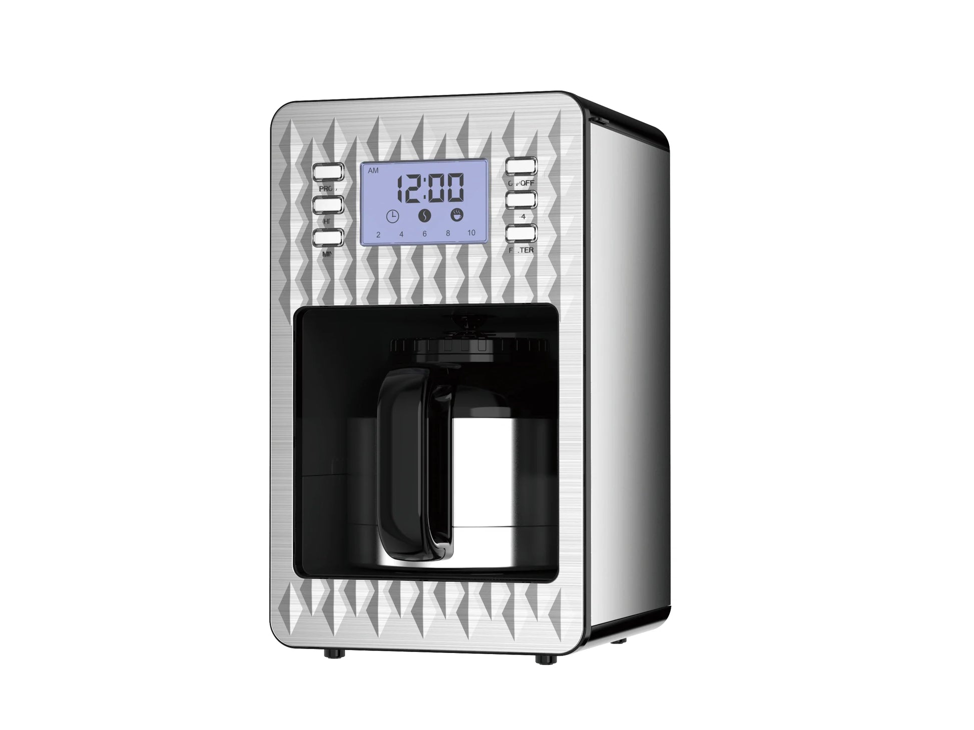 KTX-657043 Programmable 1.8L Drip Coffee Maker with Timer for Easy Brewing
