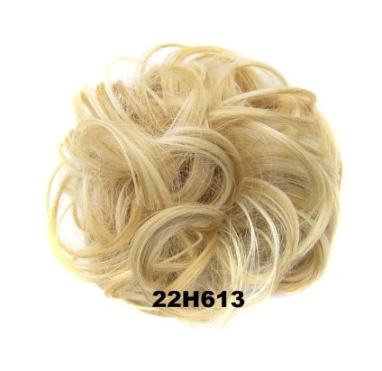 KTX-362131 Vibrant Colorful Hair Rings - 46 Shades for Styling and Accessories