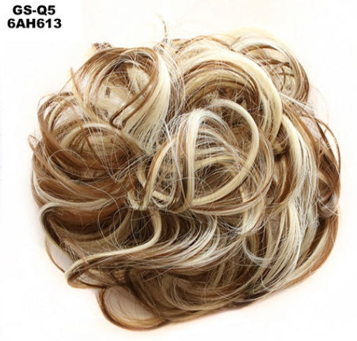 KTX-362131 Vibrant Colorful Hair Rings - 46 Shades for Styling and Accessories