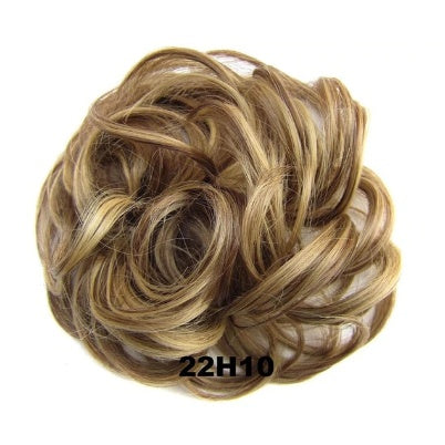 KTX-362131 Vibrant Colorful Hair Rings - 46 Shades for Styling and Accessories