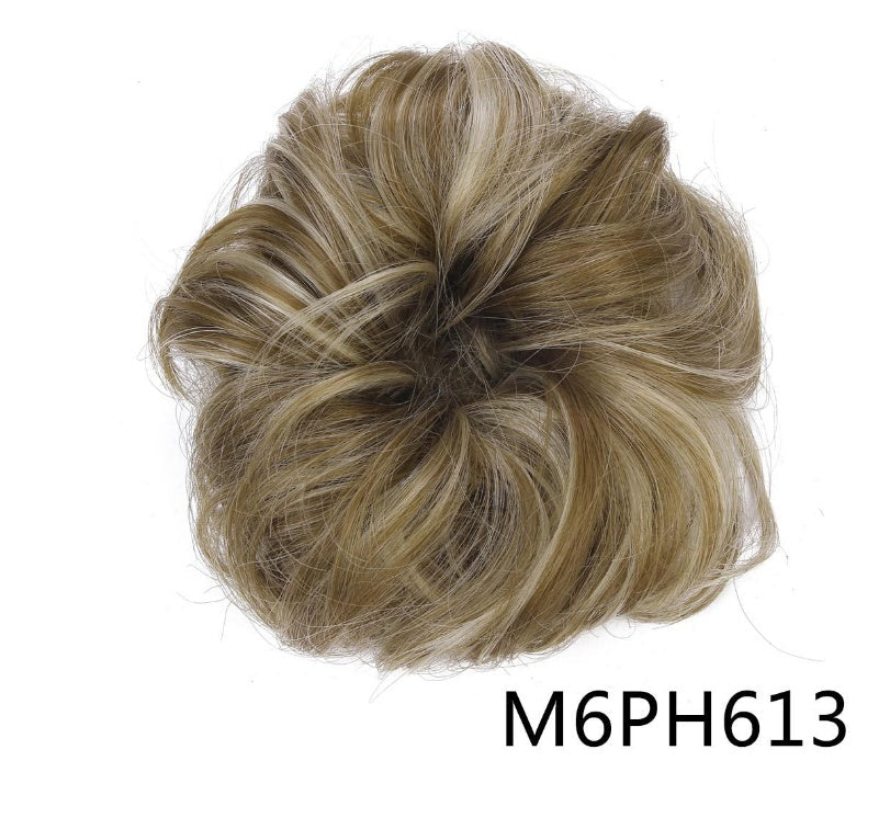 KTX-362131 Vibrant Colorful Hair Rings - 46 Shades for Styling and Accessories