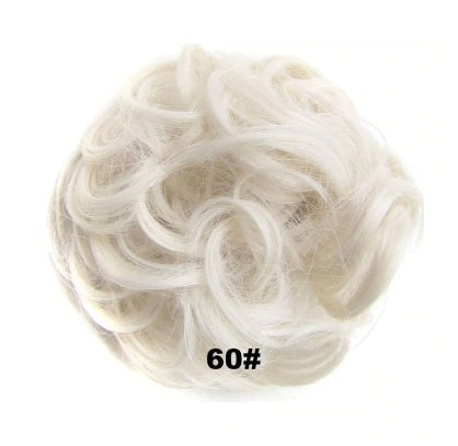 KTX-362131 Vibrant Colorful Hair Rings - 46 Shades for Styling and Accessories