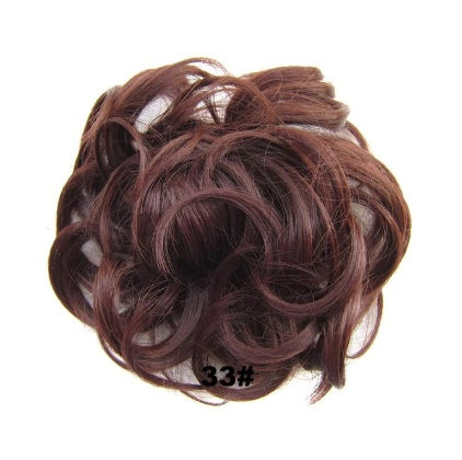 KTX-362131 Vibrant Colorful Hair Rings - 46 Shades for Styling and Accessories