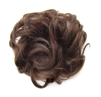 KTX-362131 Vibrant Colorful Hair Rings - 46 Shades for Styling and Accessories