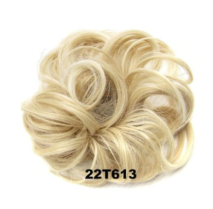 KTX-362131 Vibrant Colorful Hair Rings - 46 Shades for Styling and Accessories