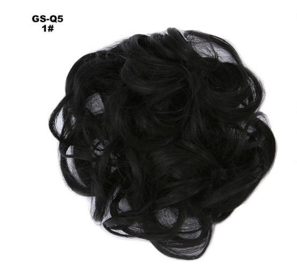 KTX-362131 Vibrant Colorful Hair Rings - 46 Shades for Styling and Accessories