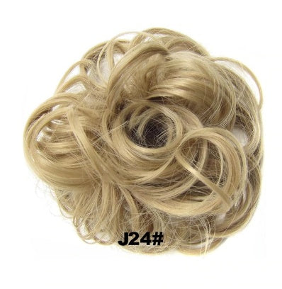 KTX-362131 Vibrant Colorful Hair Rings - 46 Shades for Styling and Accessories
