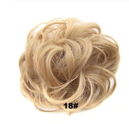 KTX-362131 Vibrant Colorful Hair Rings - 46 Shades for Styling and Accessories