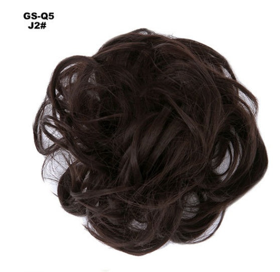 KTX-362131 Vibrant Colorful Hair Rings - 46 Shades for Styling and Accessories