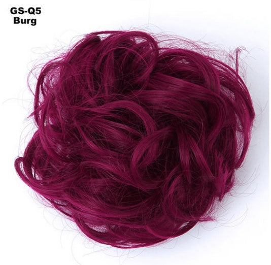 KTX-362131 Vibrant Colorful Hair Rings - 46 Shades for Styling and Accessories
