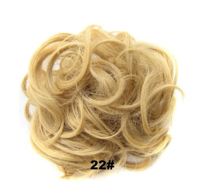KTX-362131 Vibrant Colorful Hair Rings - 46 Shades for Styling and Accessories